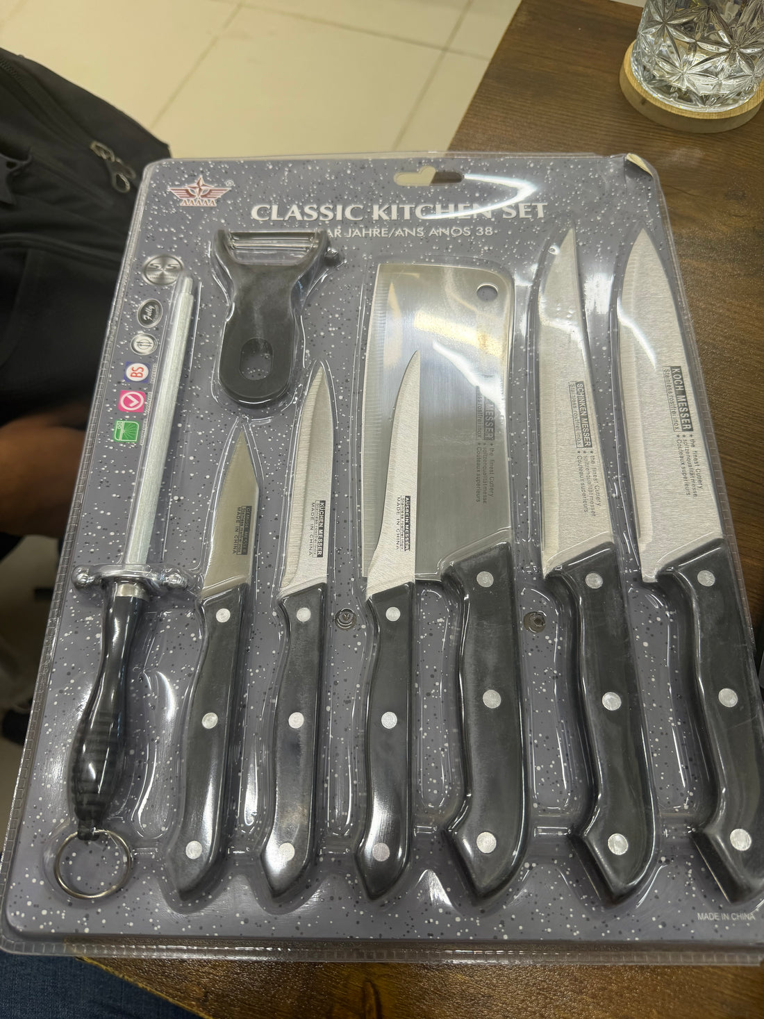 Premium Stainless Steel Culinary Knife & Cleaver Set – 7 Pieces
