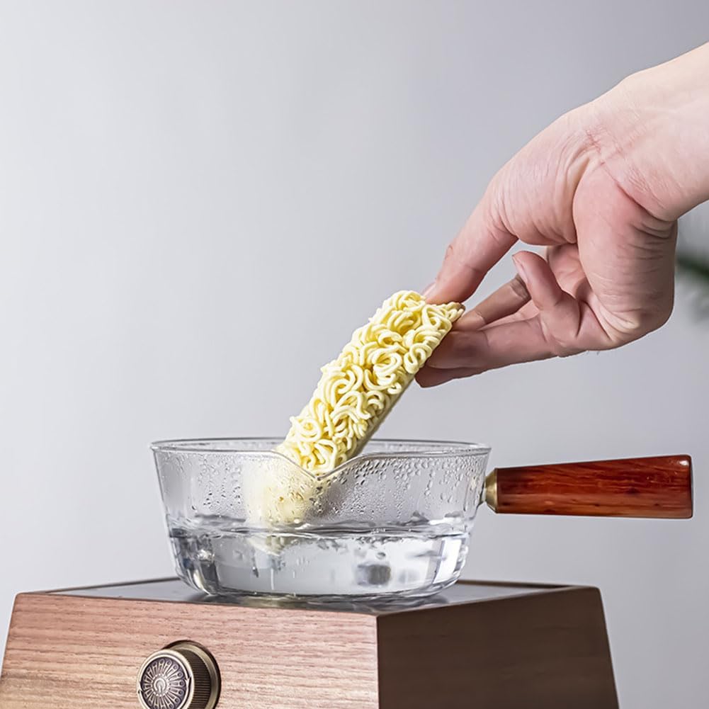 Glass Cooking Utensil (Saucepan) For Stove Use - 600ml