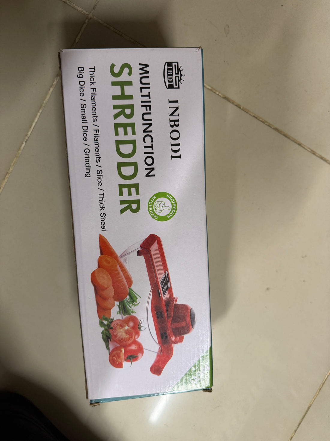 INBODI Multi-Function Vegetable Chopper & Slicer Set (Red)