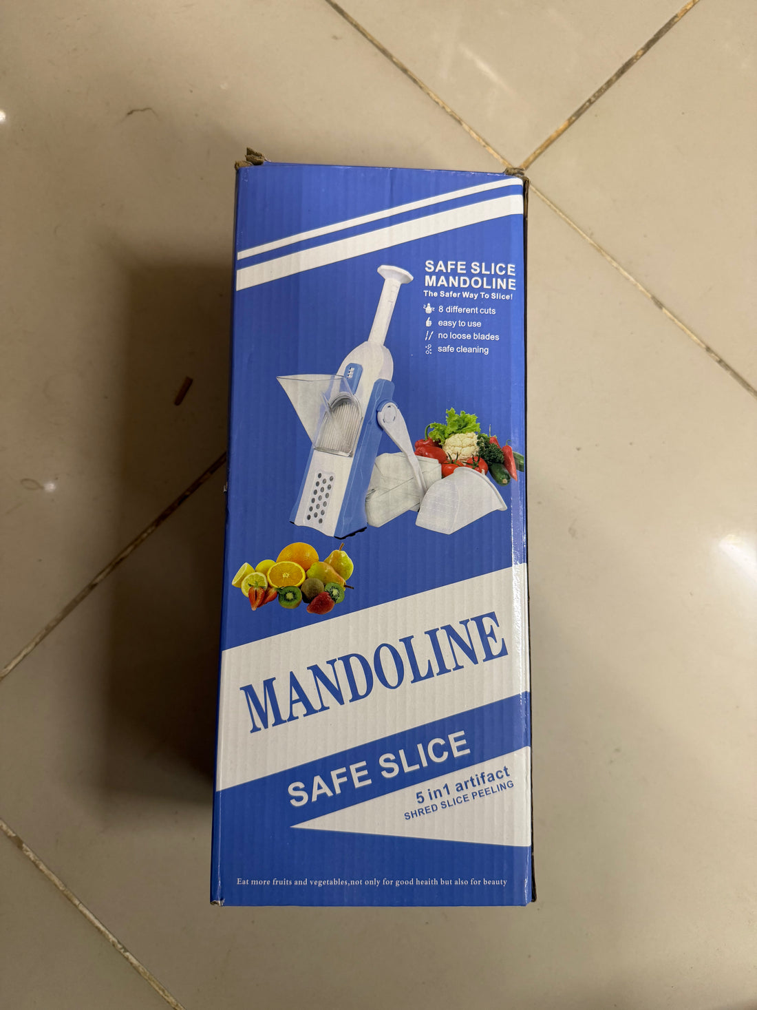 Safe Slice Mandoline Slicer – Multi-Functional Upright Vegetable & Fruit Cutter