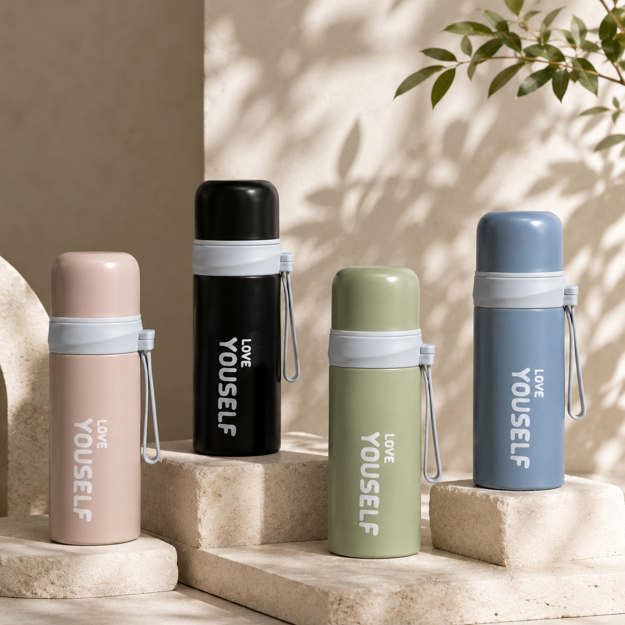 "Love Yourself" Insulated Thermos Flask