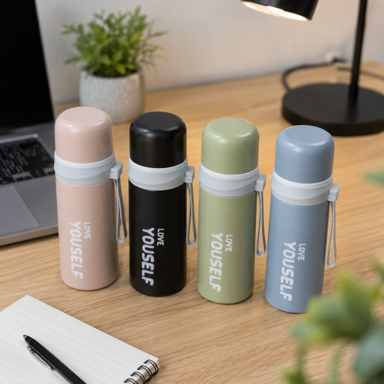 "Love Yourself" Insulated Thermos Flask