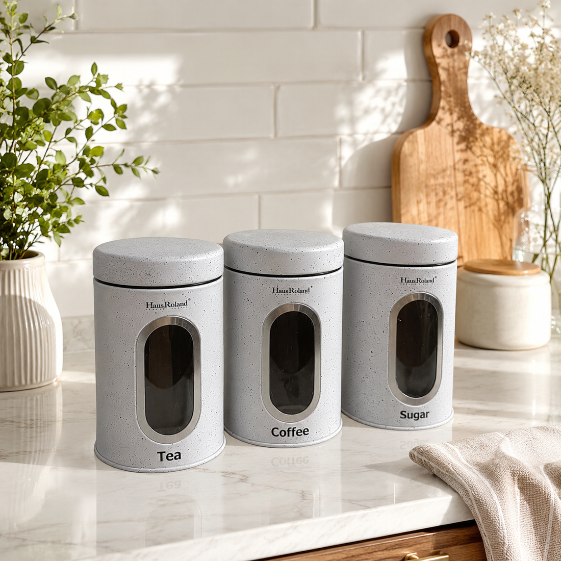 Modern Germany Design White Canister Set