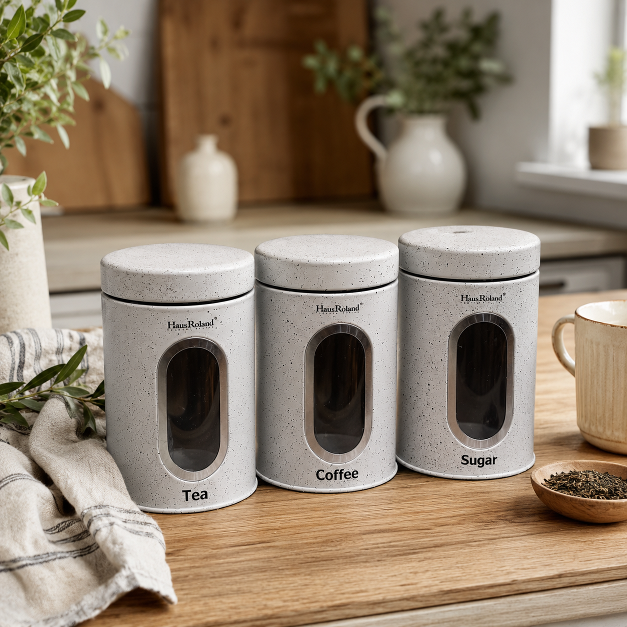 Modern Germany Design White Canister Set