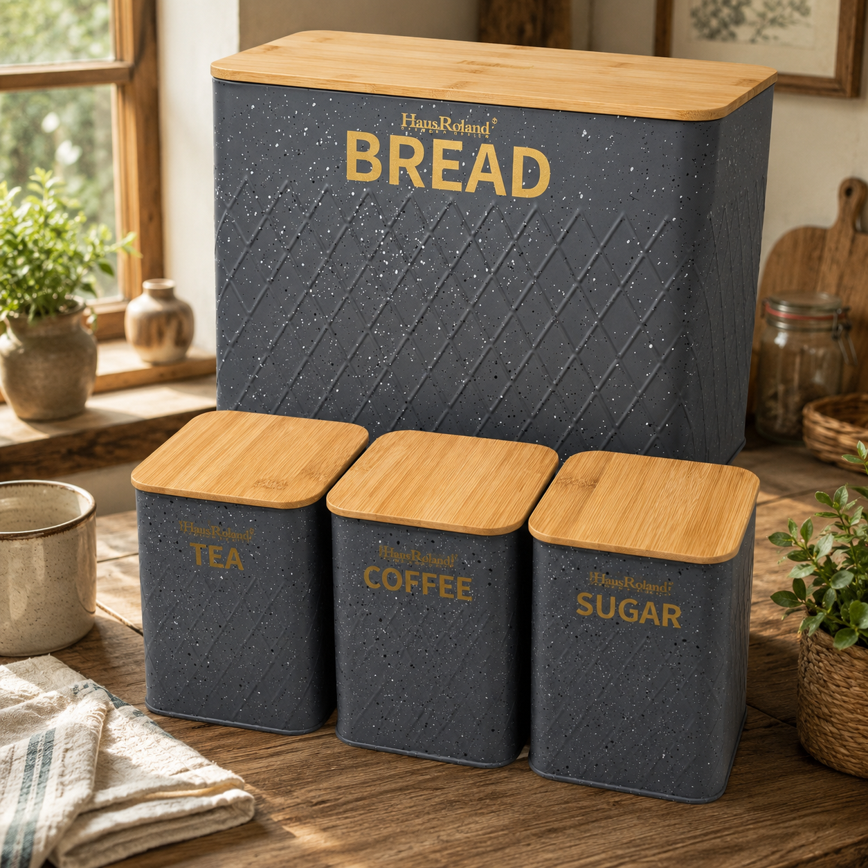Modern Germany Design Luxury Bread Bin Set