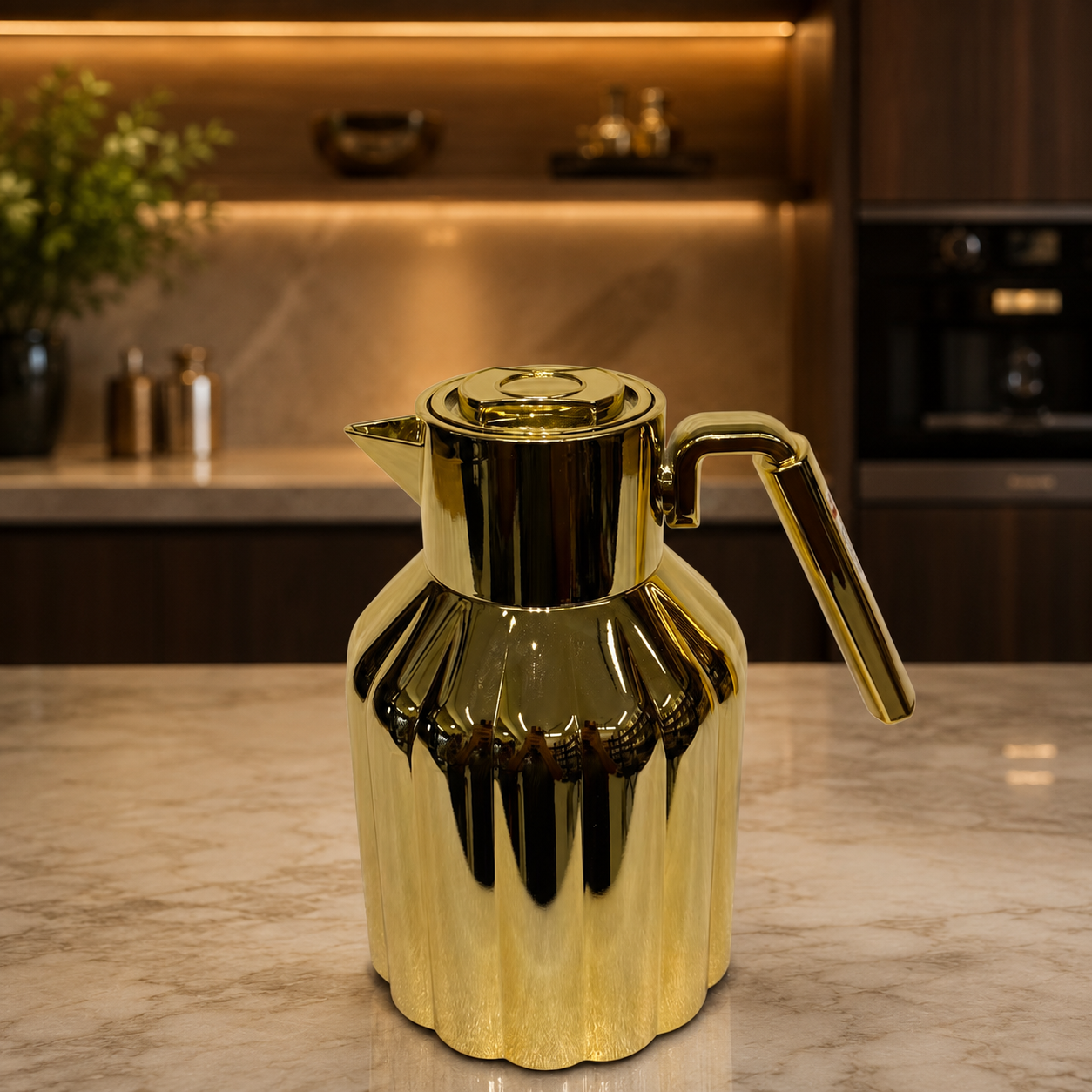 Premium Metallic Tea & Coffee Thermal Carafe