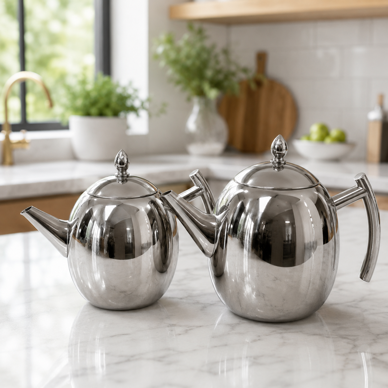 Modern Loose Leaf Tea Pot and Coffee Server for Kitchen and Dining