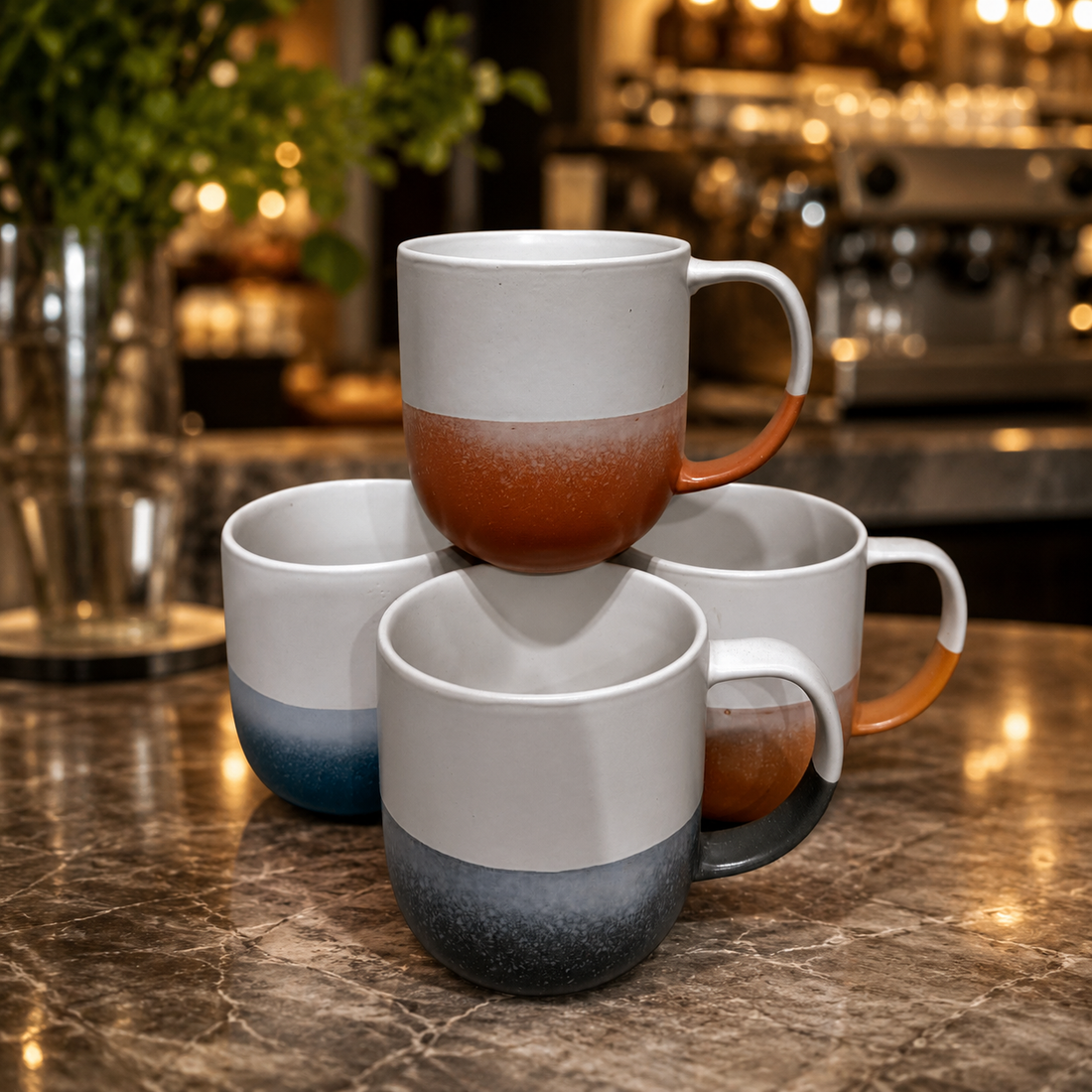 Premium Hand-Finished Matte Glaze Coffee Cups
