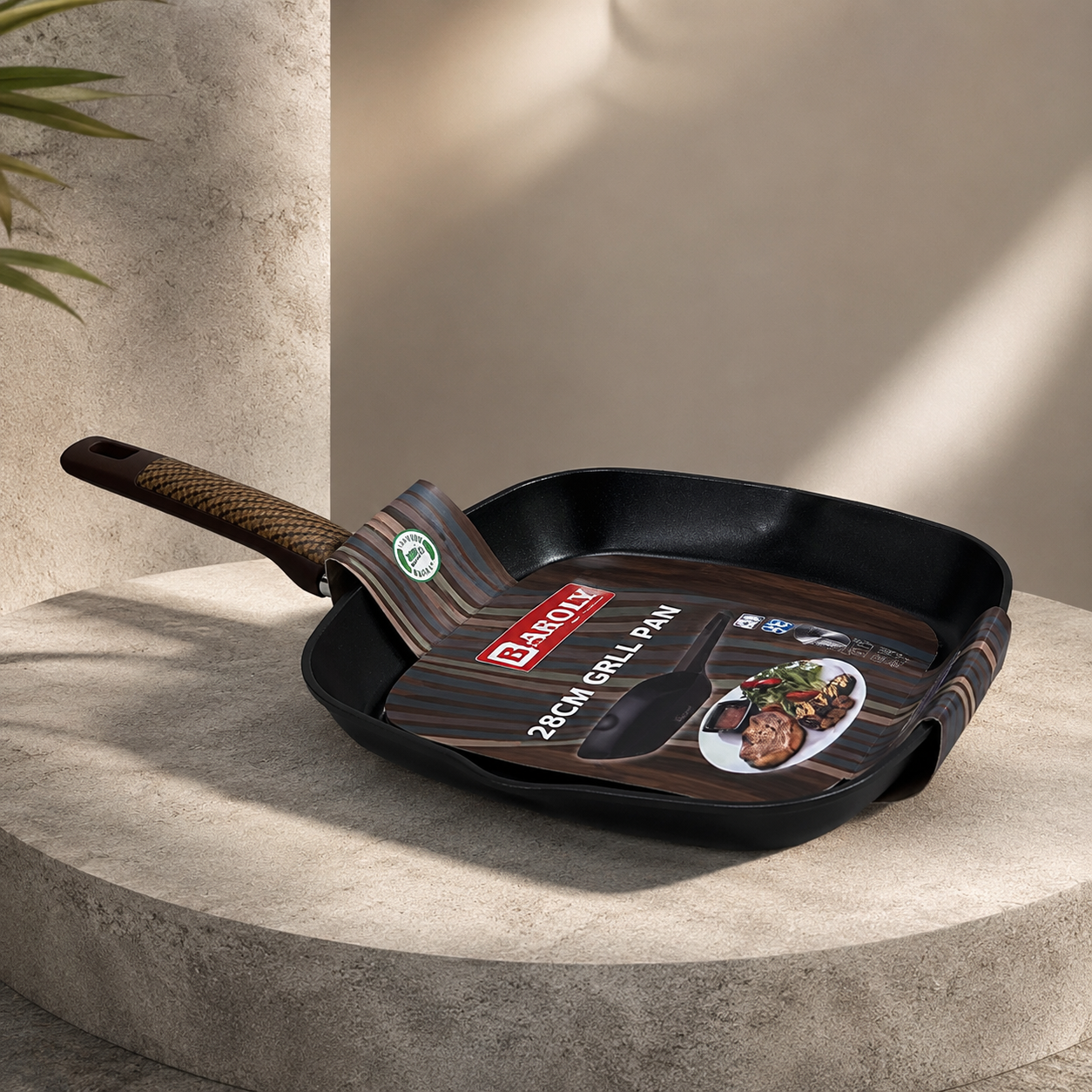 Baroly 28cm Non-Stick Grill Pan