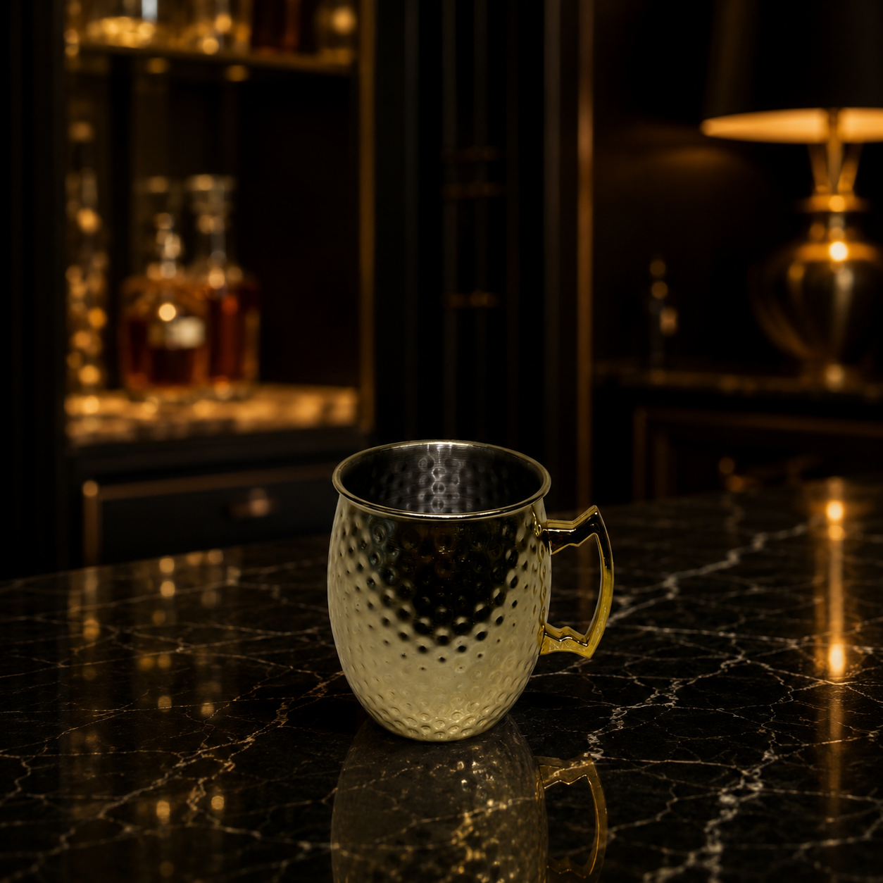 Gold Moscow Mule Mug with Stainless Steel Lining