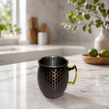 Premium Copper Hammered Metal Mug