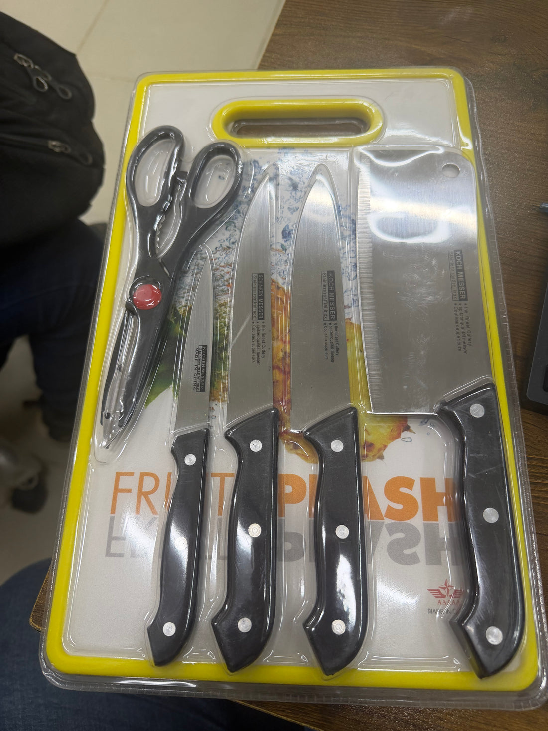 Premium 5-Piece Stainless Steel Kitchen Knife & Shears Set