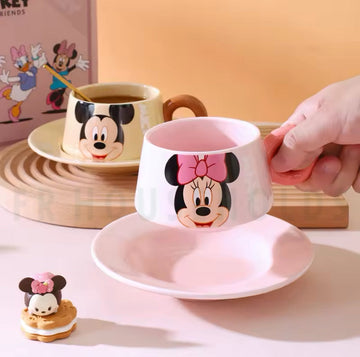 Vintage Walt Disney Mickey Mouse and Friends Cup and Saucer Set - Minnie Mouse