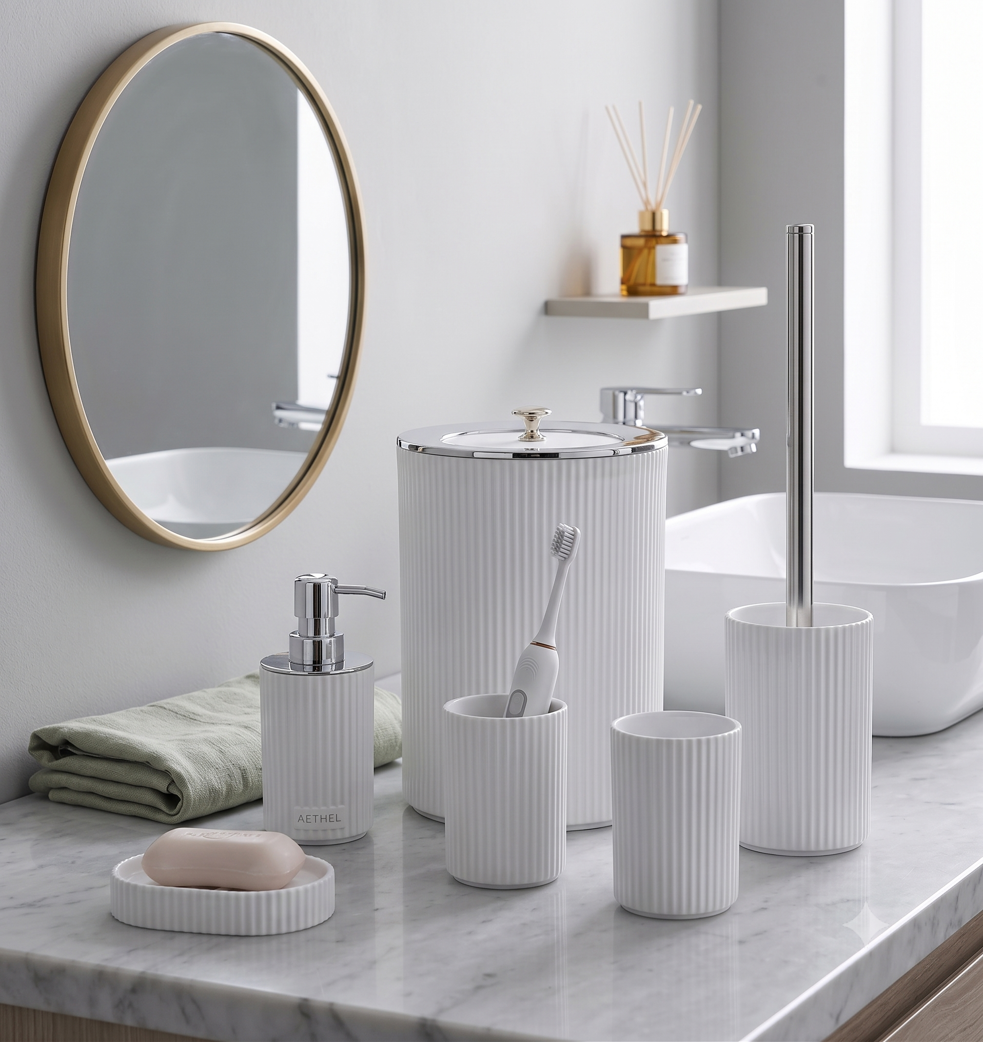 Luxury 6-Piece Bathroom Accessories Set