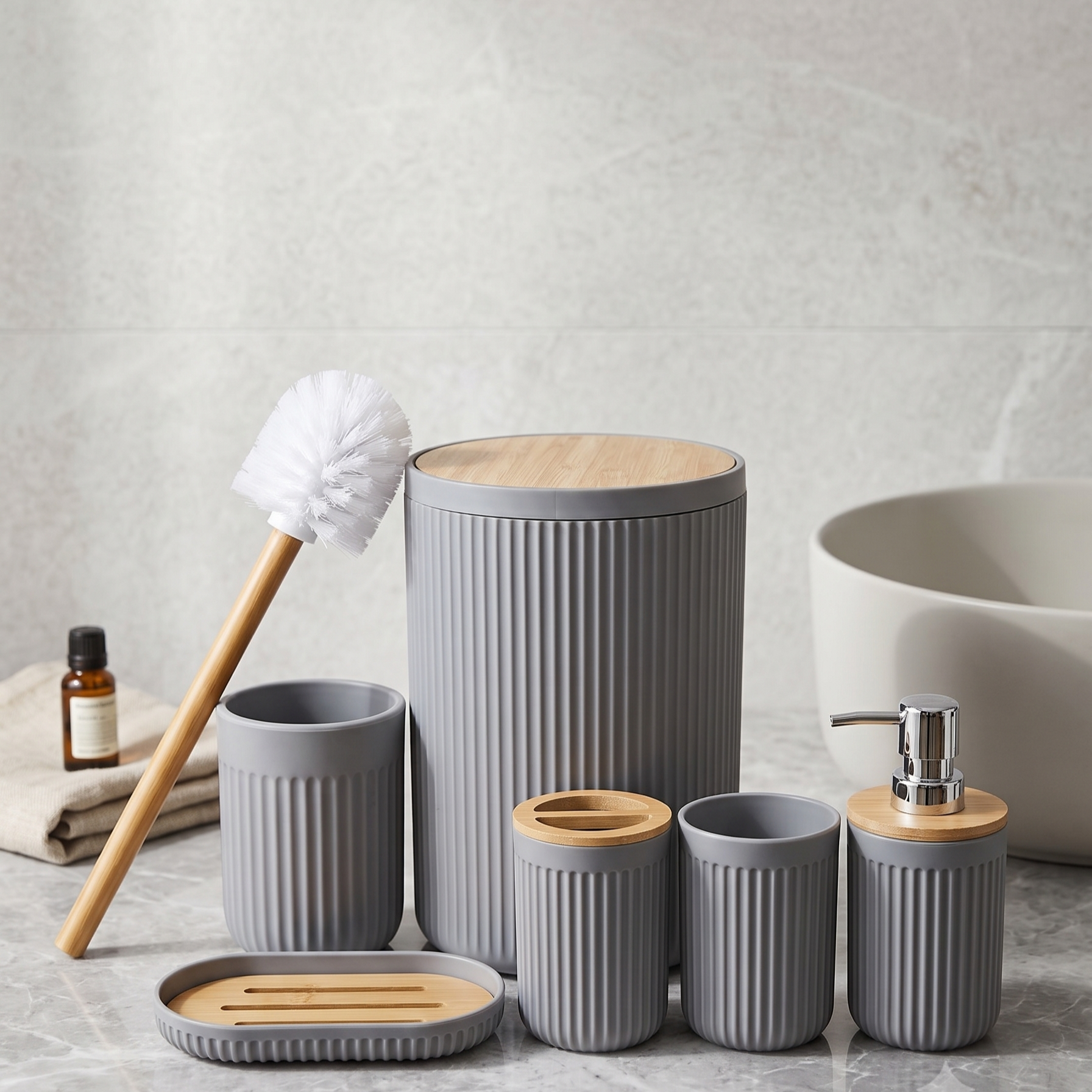 Designer 6 PCS Bathroom Accessories Set