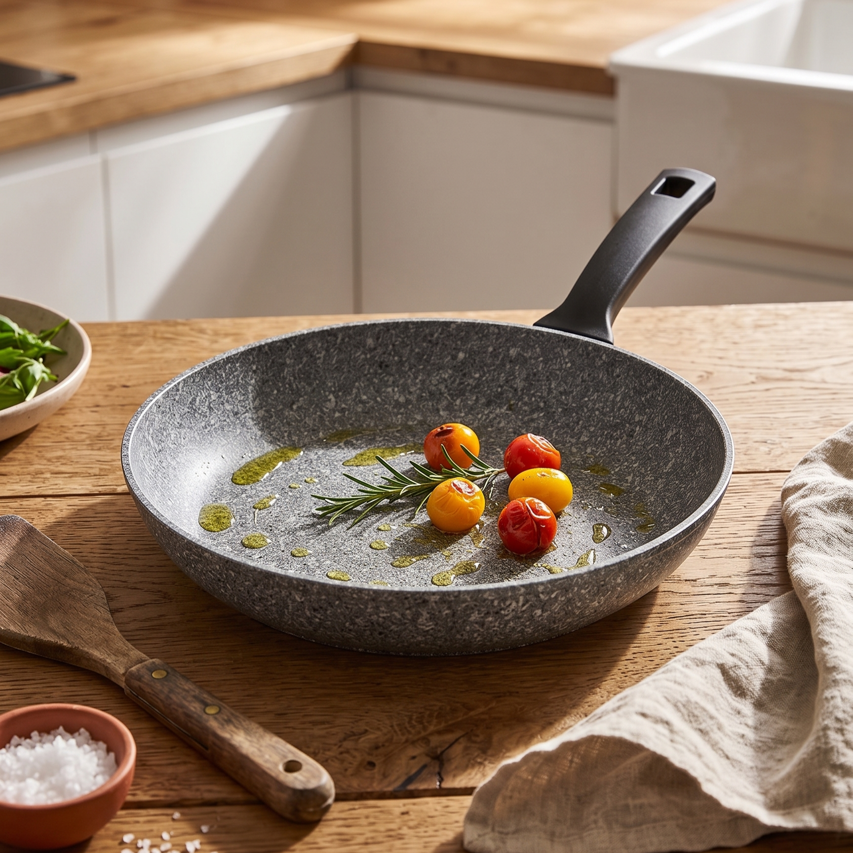 Illa Non Stick Nickel Free Bakelite Handle Planeta Frying Pan | (Made In ITALY)