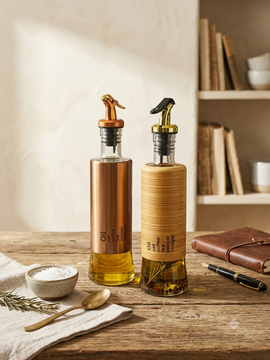 Modern Minimalist Oil & Vinegar Dispenser Bottle
