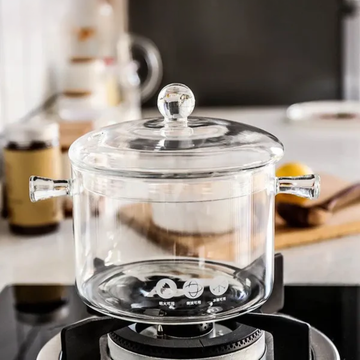 2.5ltr Fireproof Glass Cooking Pot