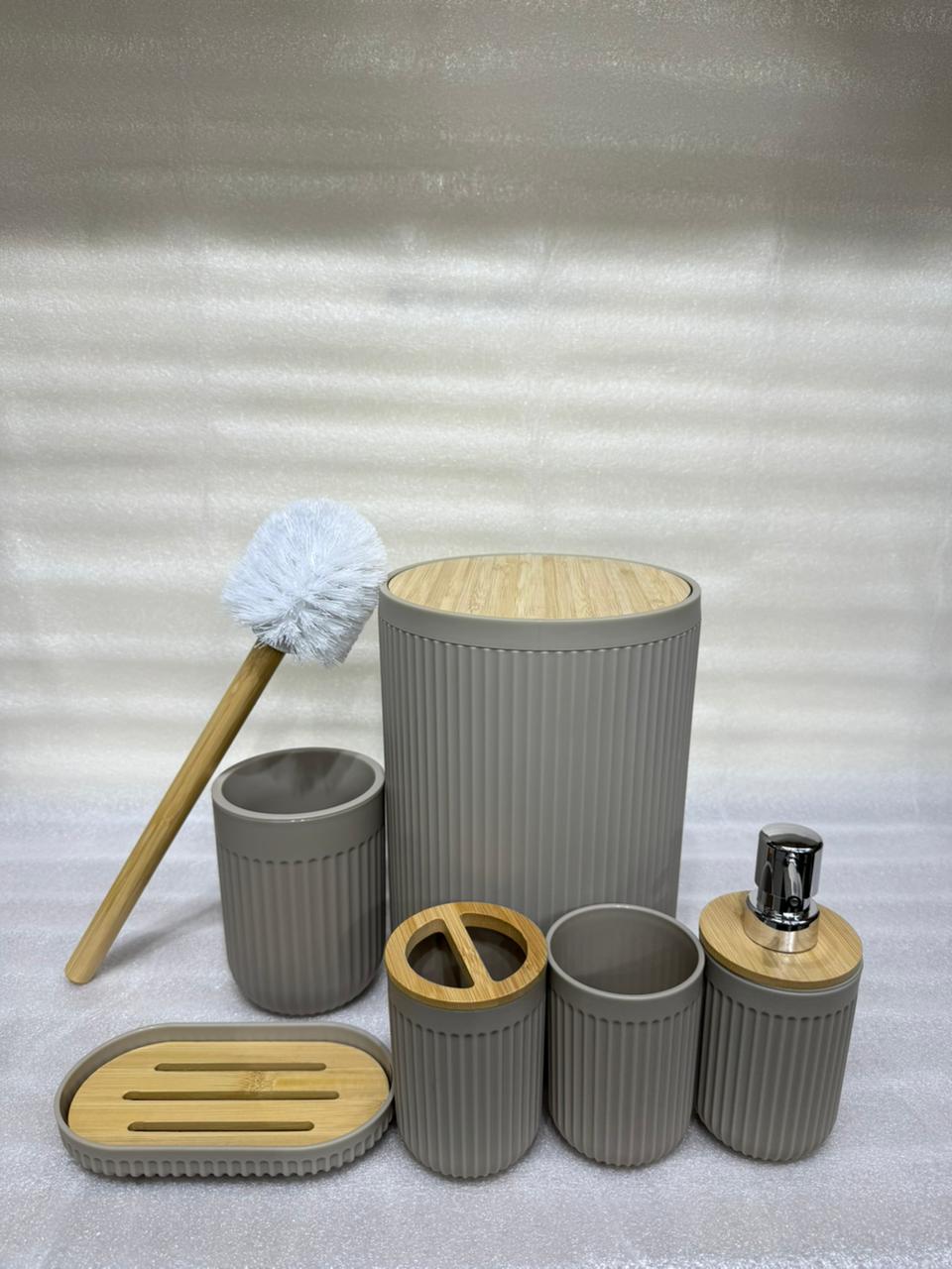 Premium 6-Piece Bathroom Accessories Set for a Clutter-Free Space
