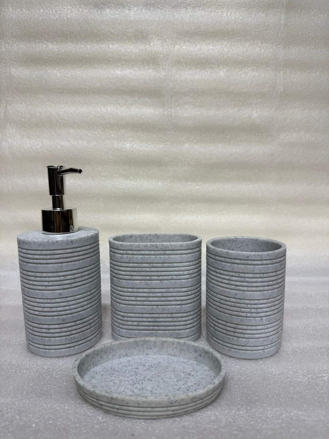 Black 4-Piece Bathroom Organizer Set for Modern Home