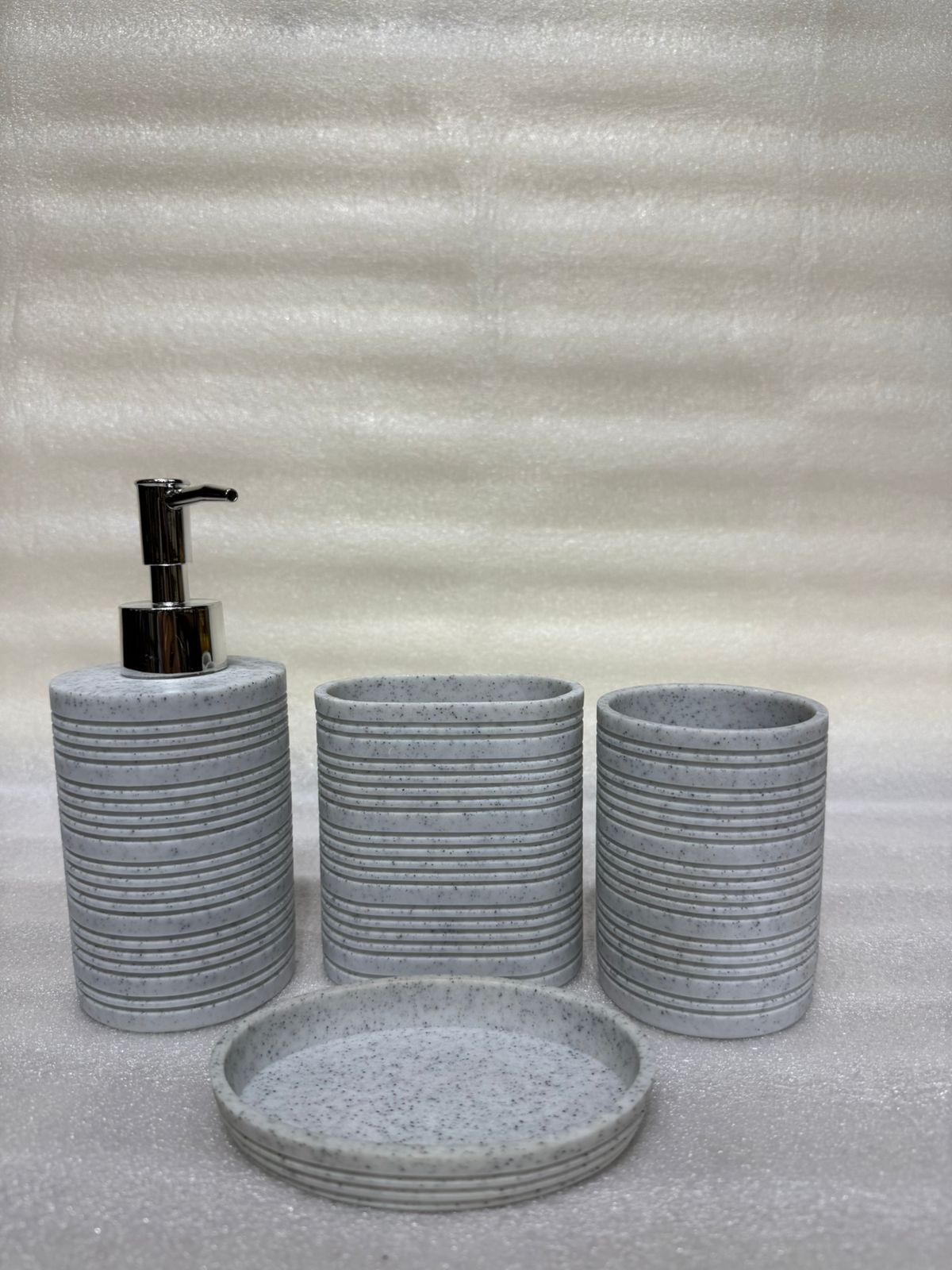 Black 4-Piece Bathroom Organizer Set for Modern Home
