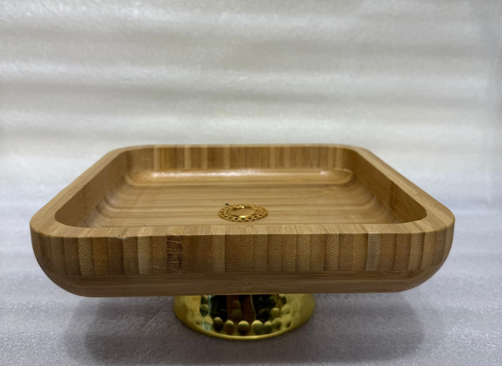 Wooden Serving Platter for Dessert Display, Countertop Decor, and Table Centerpiece