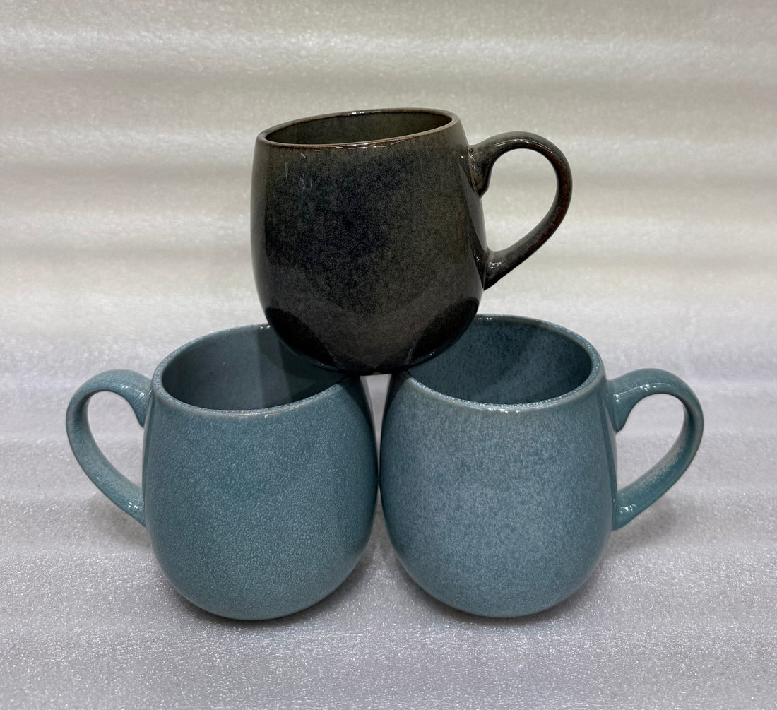 Modern Earthy Stoneware Crockery for Home and Office Coffee Bar