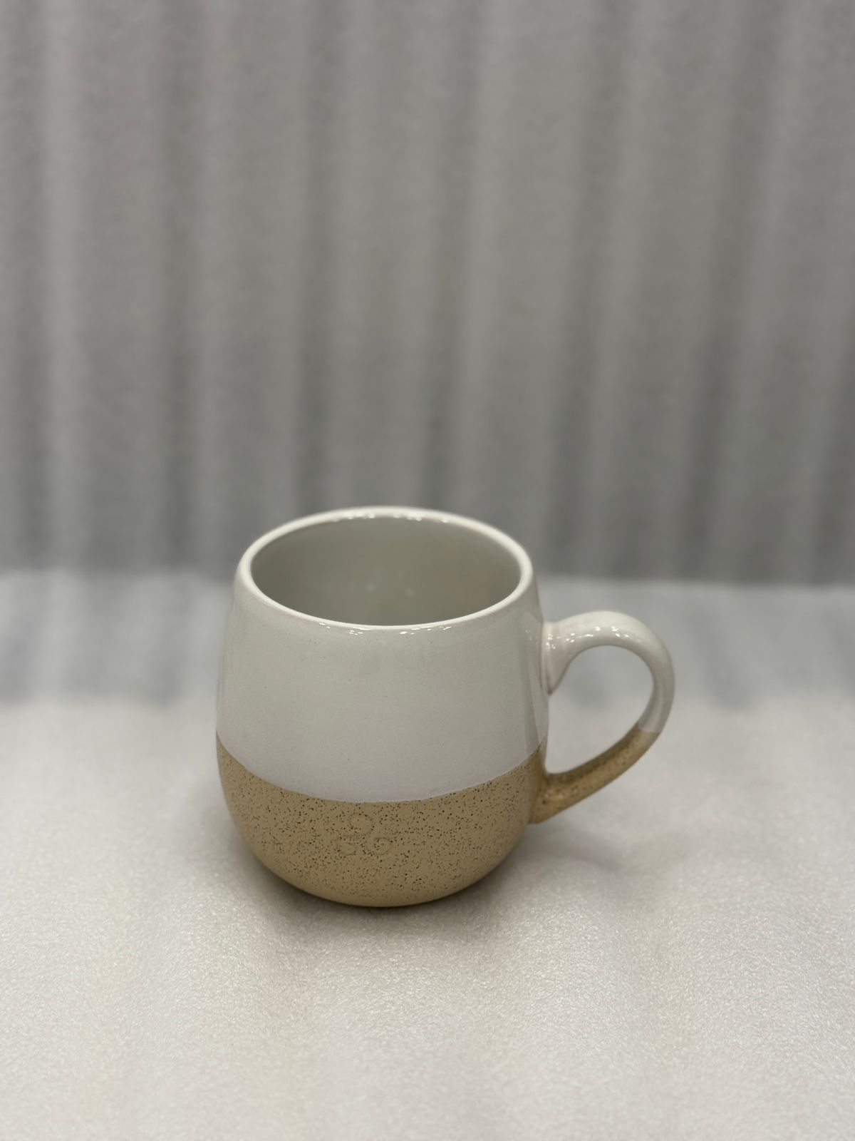 Speckled Clay Bottom Round Belly Tea Cup
