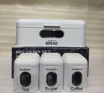 Modern Germany Design White Bread Bin Set