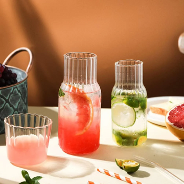 550ml Bedside Decanter Bottle with Glass – Elegant Hydration, Anytime