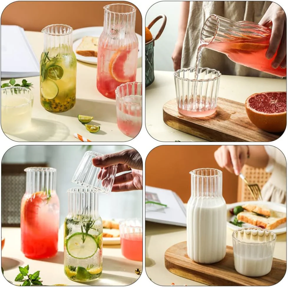 550ml Bedside Decanter Bottle with Glass – Elegant Hydration, Anytime