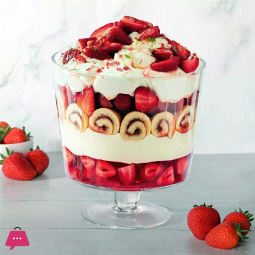 4-Liter Elegant Trifle Bowl
