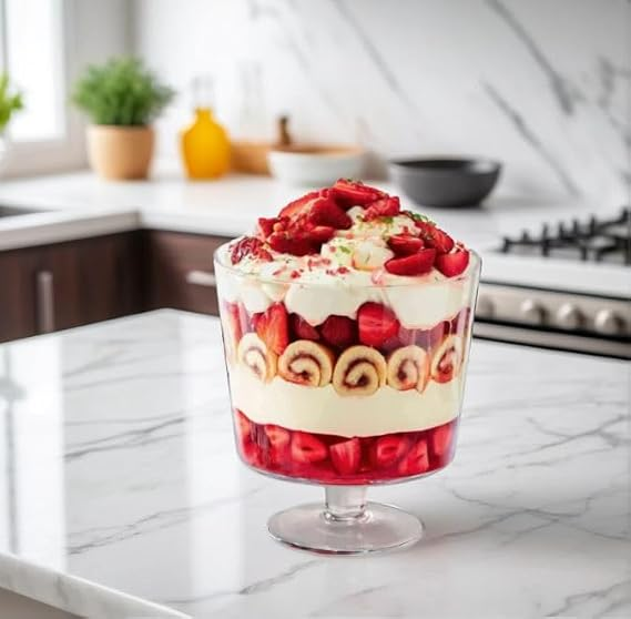 4-Liter Elegant Trifle Bowl