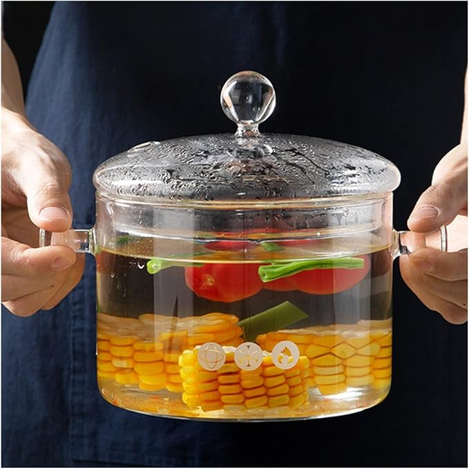 2.5ltr Fireproof Glass Cooking Pot