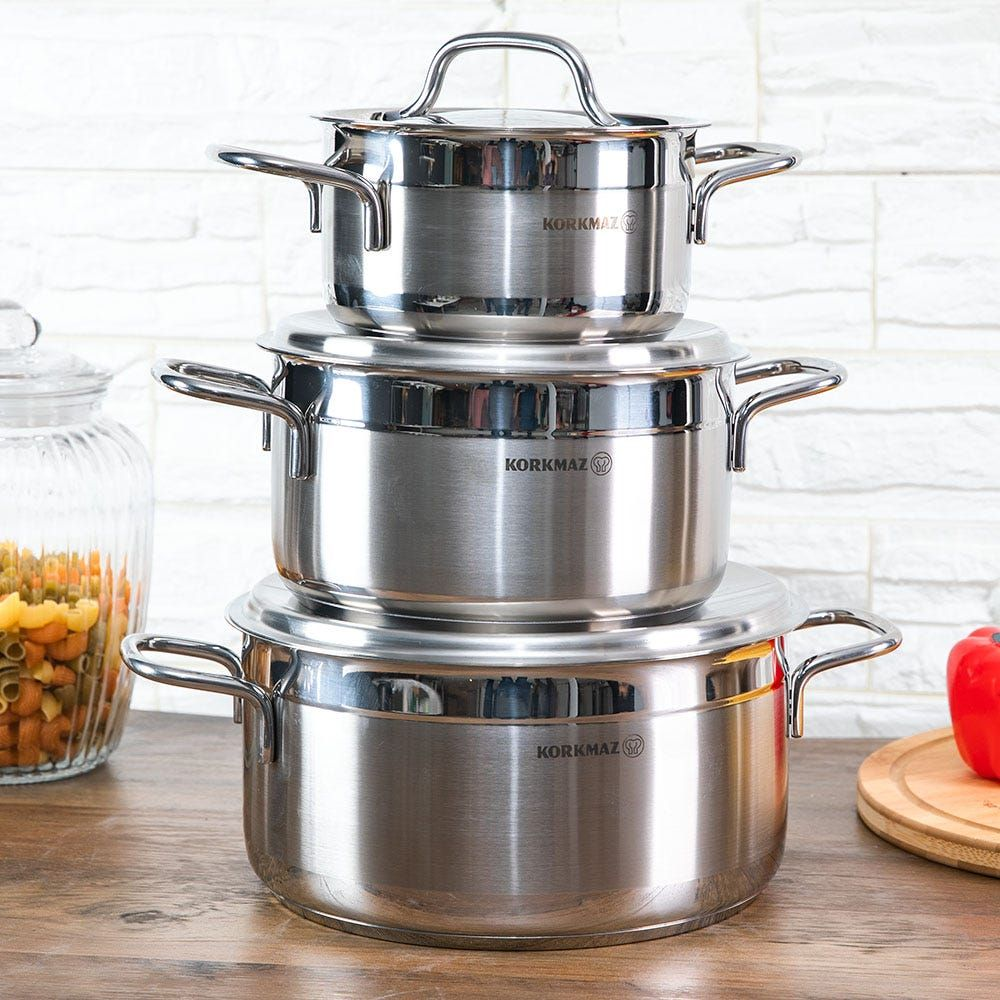 Korkmaz Alfa 9 Piece Cookware Set – Türkiye
