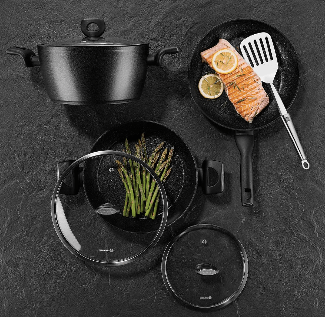 Nora Granite Forged Aluminium Wok Pot | 28x7