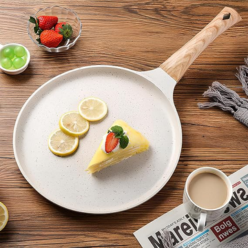 Granite Coat Crepe Pan with Induction Support Base - 28cm