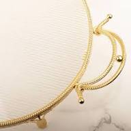Luxury Round Acrylic Vanity Tray with Gold Handles