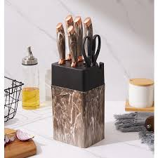 Luxury Rust-Proof Stainless Steel Knife Block Set