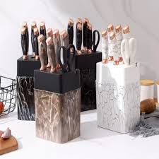 Luxury Rust-Proof Stainless Steel Knife Block Set