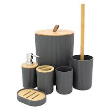 Premium 6-Piece Bathroom Accessories Set for a Clutter-Free Space