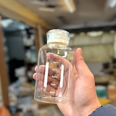 Aesthetic Glass Milk Bottle Style Carafe